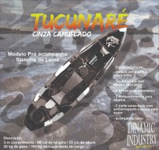 Caiaque Tucunaré cinza camuflado